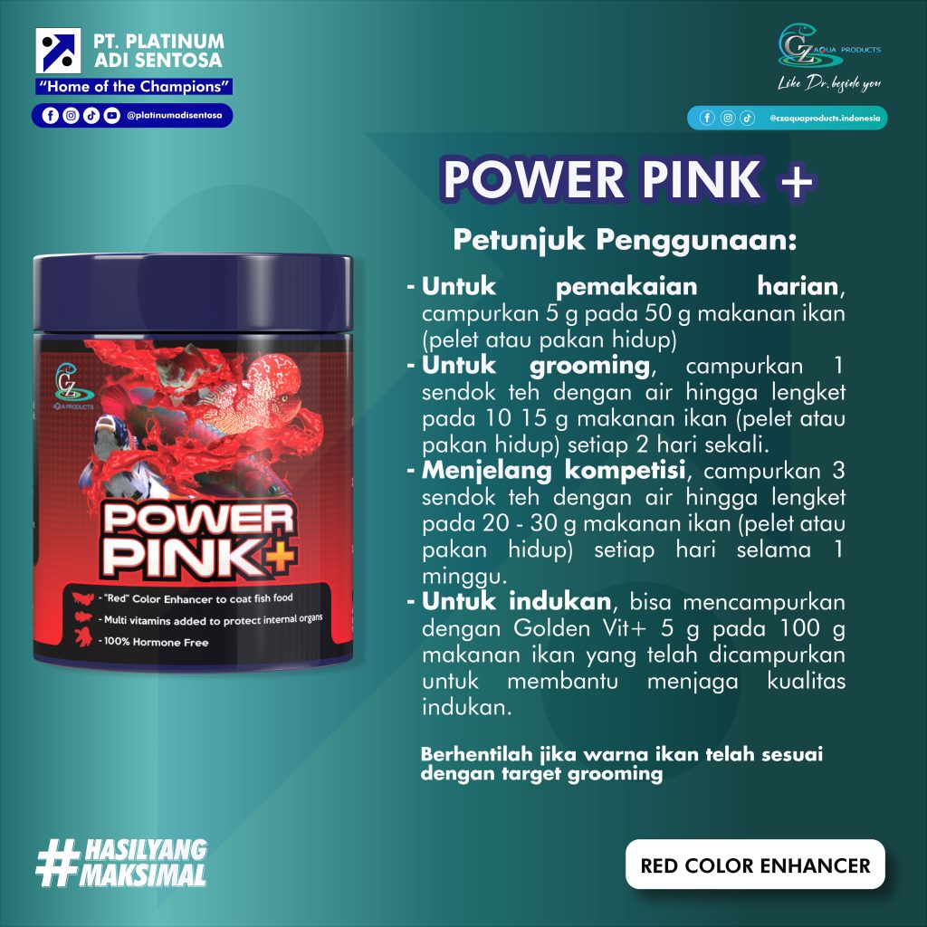 CZ Aqua Product_Power Pink+_Petunjuk Penggunaan