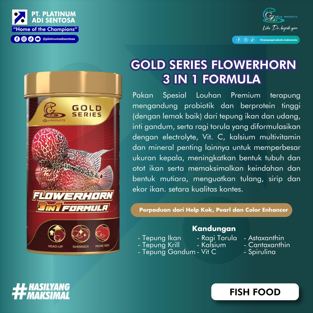 CZ Aqua Product_Gold Series Flowerhorn 3 in 1 Formula_Deskripsi