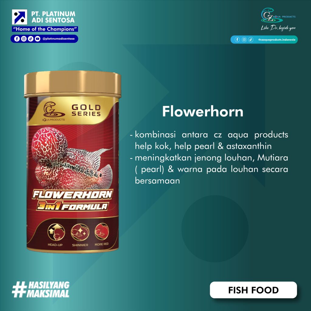 CZ Aqua Product_Gold Series Flowerhorn 3 in 1 Formula_Kandungan